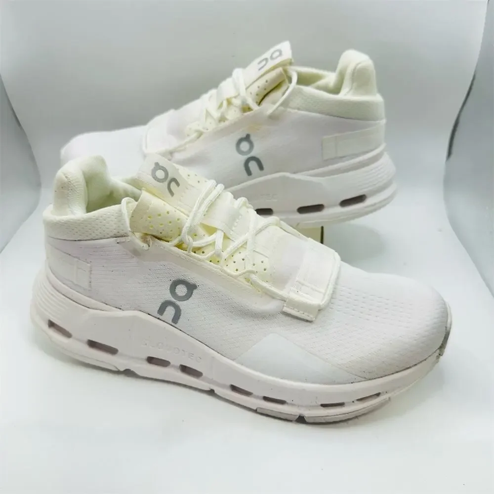 On Running Cloudnova 2 Women's Sneakers White/Off-White | Size 6.5 US | EUC